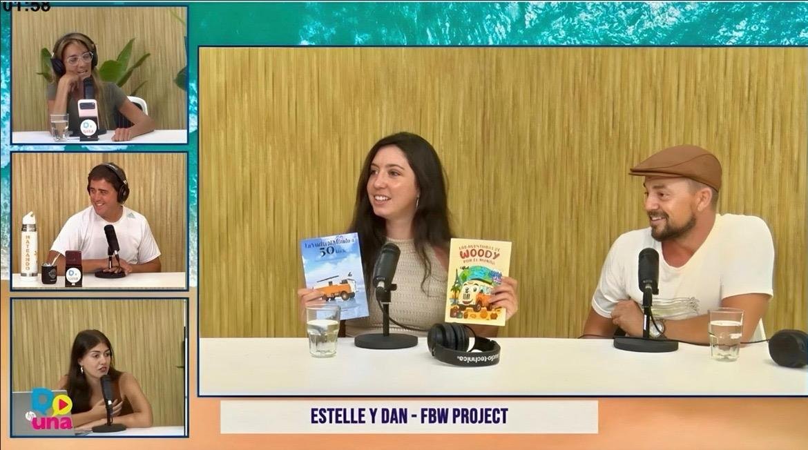 L'autrice Estelle Ohanian invitée sur un plateau de télévision pour présenter ses livres