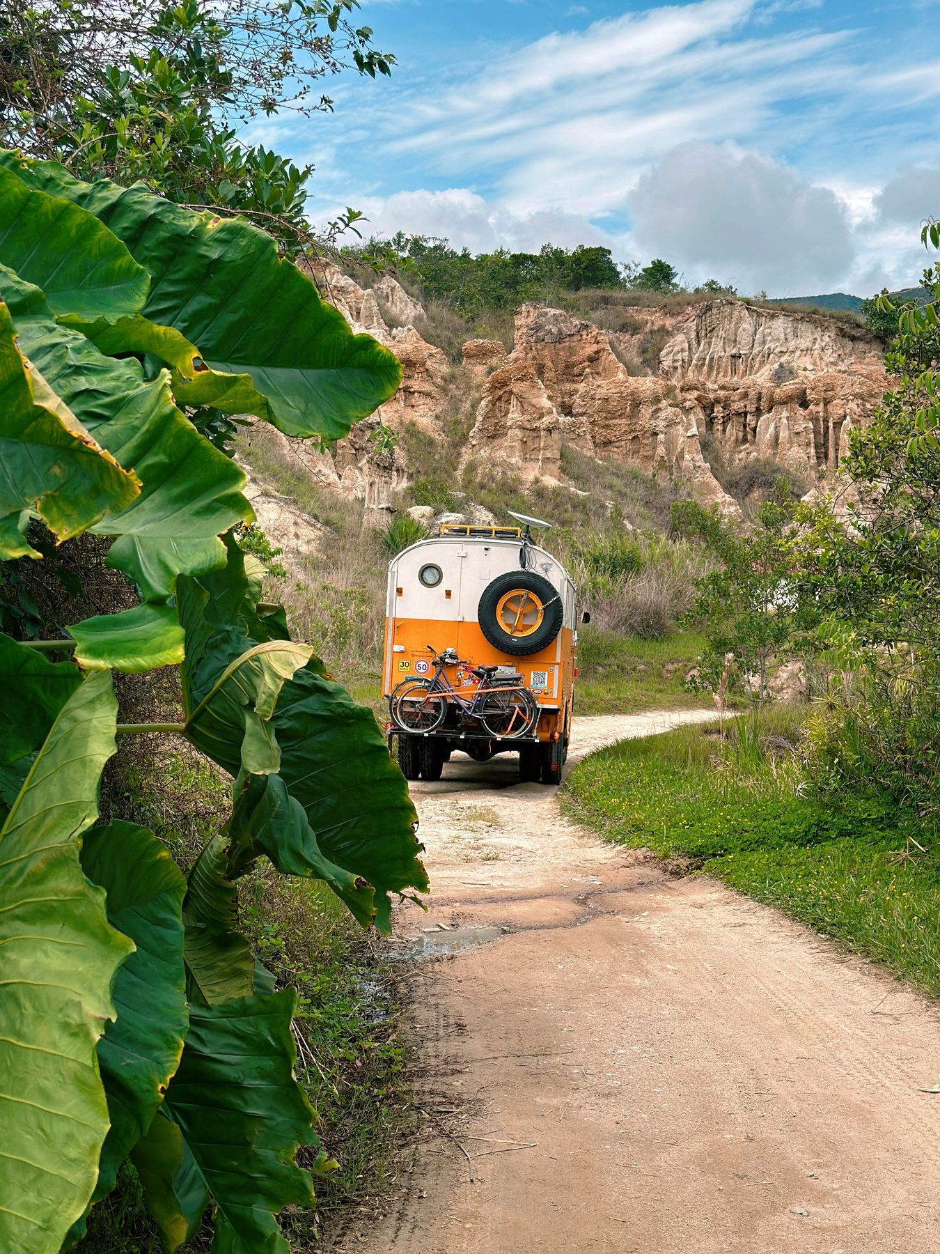 Woody de dos, sur la route en Colombie - FBW Project