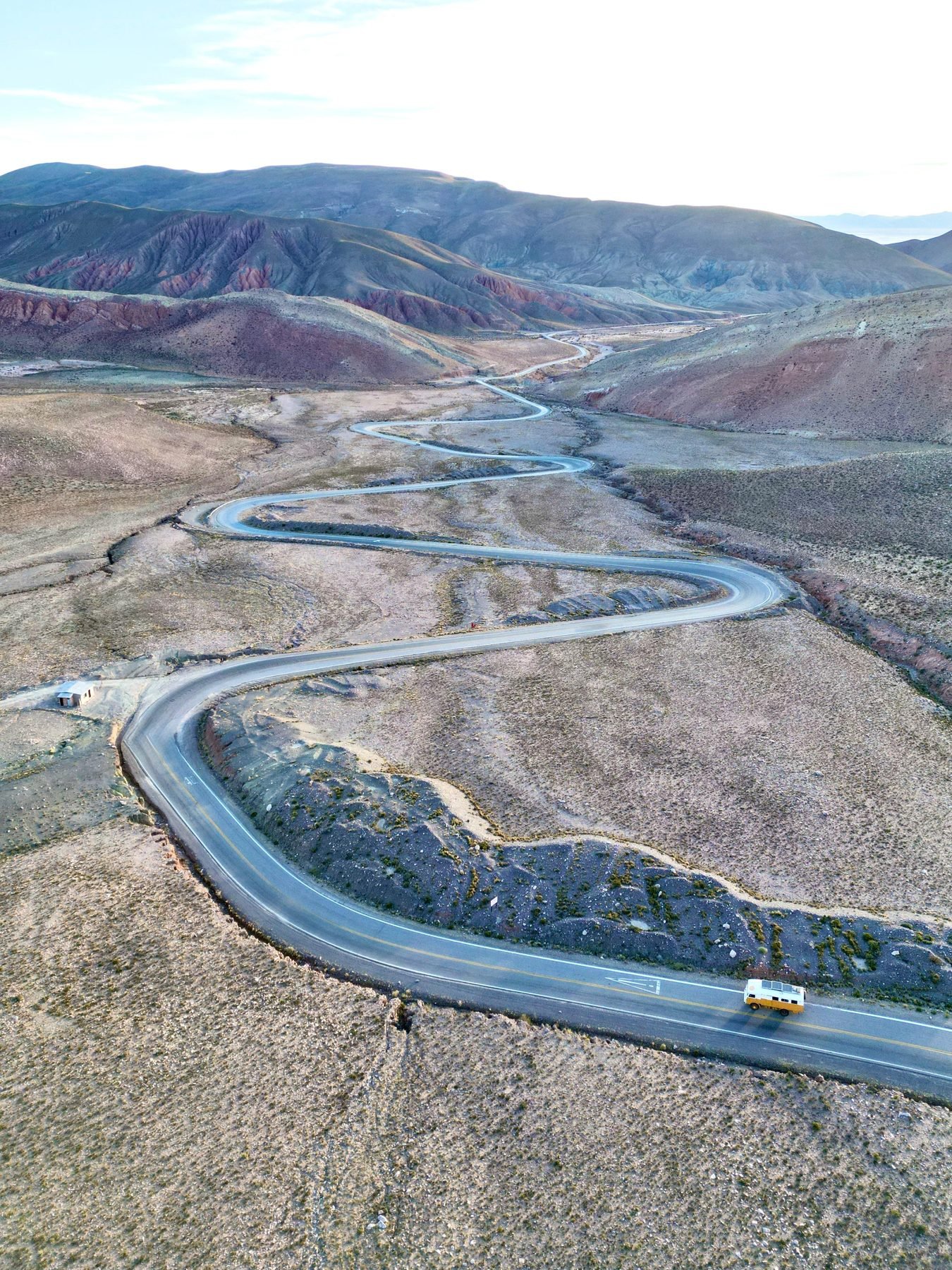 Vue drone, route des Andes - FBW Project